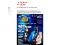 singersandsongs.ch Webseite Vorschau