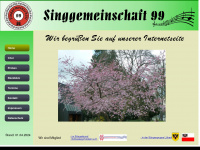singgemeinschaft99.de Webseite Vorschau