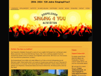 singing4you.ch Webseite Vorschau