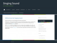 singing-sound.de Webseite Vorschau