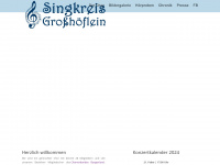 singkreis-grosshoeflein.at Webseite Vorschau