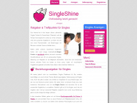 singleshine.de Webseite Vorschau
