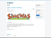 singwas.de Webseite Vorschau