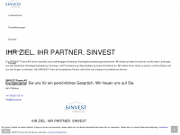 sinvest.ch Webseite Vorschau
