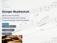 sinziger-musikschule.de Webseite Vorschau
