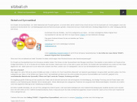 sitzball.ch Webseite Vorschau