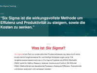 six-sigma-training.de Webseite Vorschau