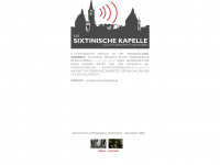 sixtinischekapelle.de Webseite Vorschau