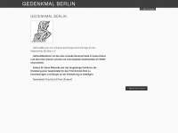 gedenkmal-berlin.de Webseite Vorschau