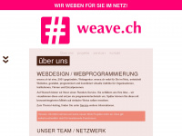 weave.ch Webseite Vorschau