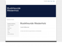 musikfreundewestenholz.de Webseite Vorschau