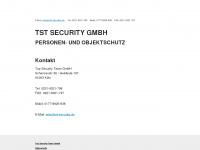 tst-security.de Webseite Vorschau