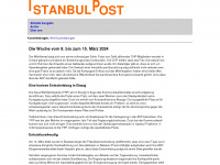 istanbulpost.net Webseite Vorschau