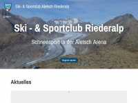 skiclub-riederalp.ch Webseite Vorschau