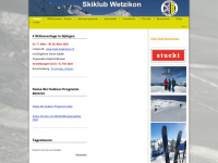 skiklubwetzikon.ch Webseite Vorschau