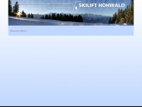 skilift-hohwald.ch Webseite Vorschau