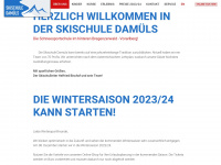 skischule-damuels.at Webseite Vorschau