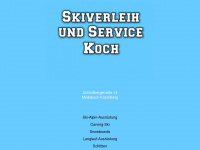 skiverleih-koch.de Webseite Vorschau