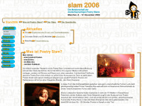 slam-2006.de Webseite Vorschau