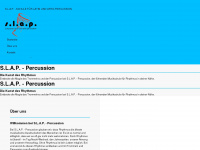 slap-percussion.de Webseite Vorschau