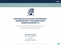 handchirurgie-diah.de Webseite Vorschau