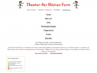 theater-der-kleinen-form.de Webseite Vorschau