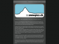 snowpics.ch Webseite Vorschau