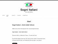 sogni-italiani.de Webseite Vorschau