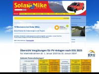 solar-mike.de Webseite Vorschau
