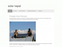 solar-nepal.ch Webseite Vorschau