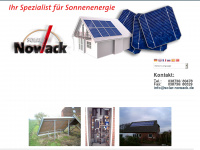 solar-nowack.de Webseite Vorschau