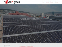 solar4you.ch Webseite Vorschau