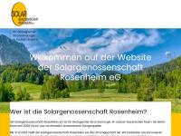 solargenossenschaft-rosenheim.de Webseite Vorschau