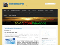 solarstrombauer.de Webseite Vorschau