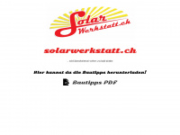 solarwerkstatt.ch Webseite Vorschau