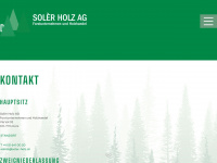 soler-holz.ch Webseite Vorschau