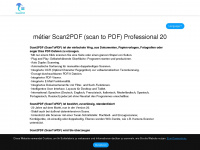 scan2pdf.org Webseite Vorschau