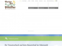 ferienhof-pfeiffer.de Webseite Vorschau