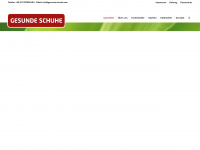 gesunde-schuhe.com Webseite Vorschau