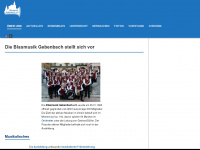 blasmusik-gebenbach.de Webseite Vorschau