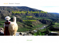 solidaritaet-schweiz-peru.ch Webseite Vorschau
