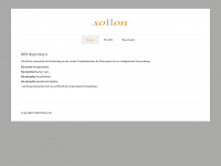 sollon.ch Webseite Vorschau