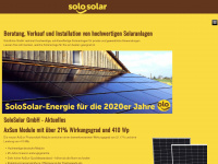 solosolar.ch Webseite Vorschau