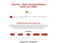 solovino-weinimport.de Webseite Vorschau