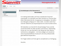 sommer-heizungstechnik.ch Webseite Vorschau