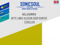 sonicsoul.ch Webseite Vorschau