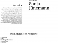sonja-juenemann.de Webseite Vorschau