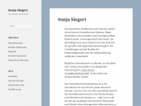 sonja-siegert.de Webseite Vorschau