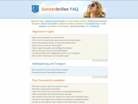 sonnenbrillen-faq.de Webseite Vorschau
