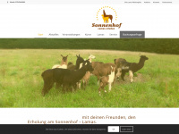 sonnenhof-lamas.de Webseite Vorschau